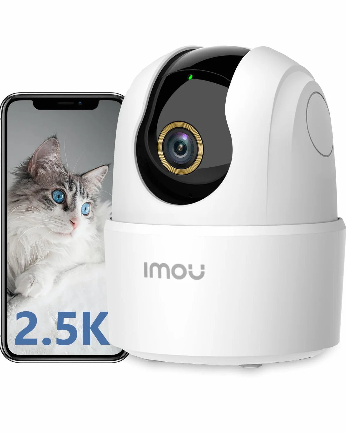 Imou 4MP Cámara Vigilancia WiFi Interior para Mascotas,360° Cámara IP WiFi con Detección de Humano, Visión Nocturna, Audio Bidireccional, Control Remoto, Modo Privacidad,Compatible con Alexa