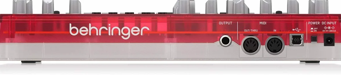 Sintetizador de línea de bajo analógico Behringer TD-3-SB con VCO, VCF, secuenciador de 16 pasos, efectos de distorsión y cadena polivinílica de 16 voces