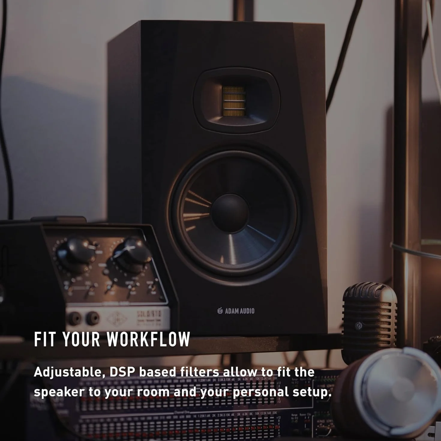 Adam Audio Monitor de estudio T7V para grabación, mezcla y masterización, sonido de calidad