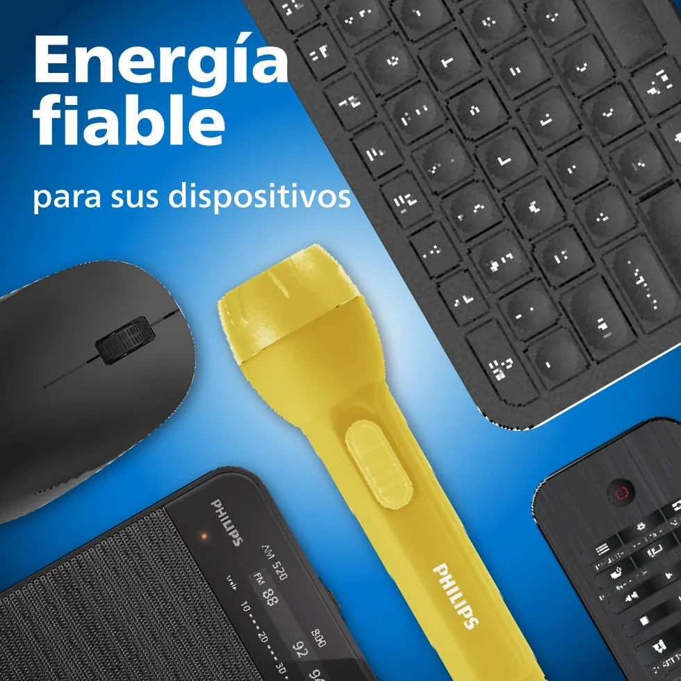 Philips Baterías Alcalinas 6LR61 Ultra 9V, Paquete de 20 para Detectores de Humo y Radios