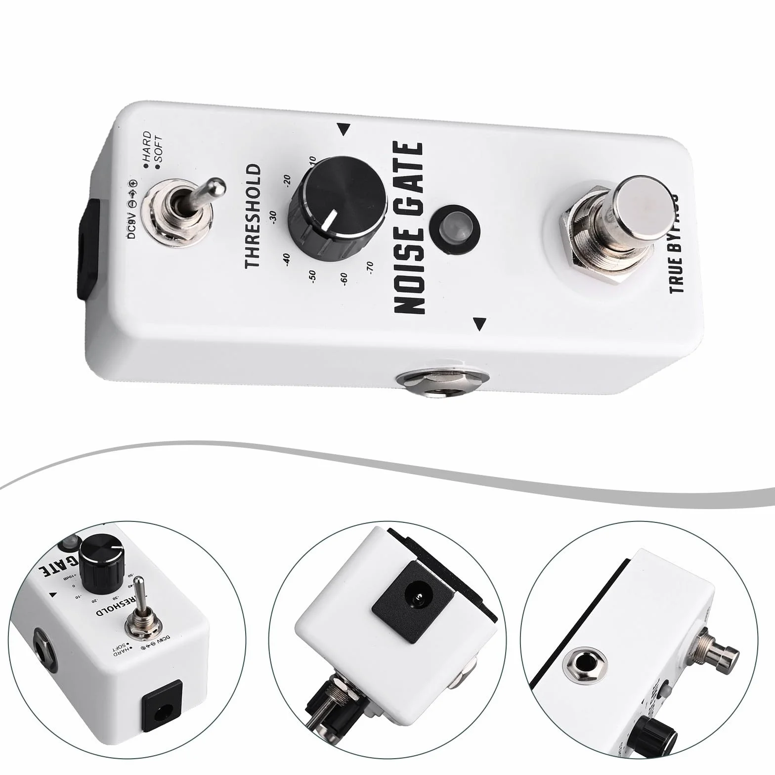 Rowin LEF 319 Noise Killer Pedal Noise Gate para Guitarra Eléctrica 2 Modos