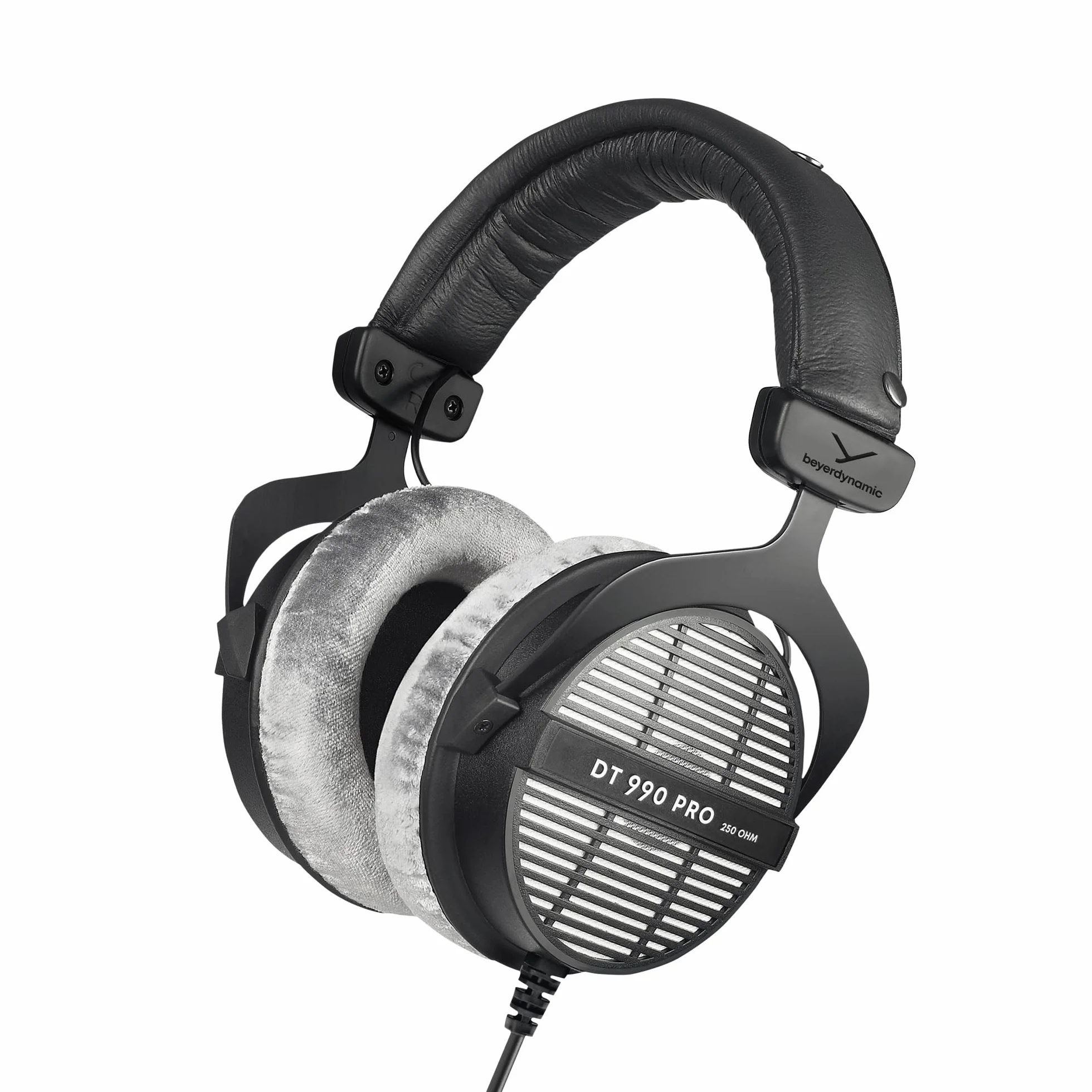 beyerdynamic DT 990 Pro Auriculares de Estudio circumaurales con Cable, de un Solo Auricular, Ideales para Mezcla, masterización y edición. 250 ohmios. Hechos a Mano en Alemania.