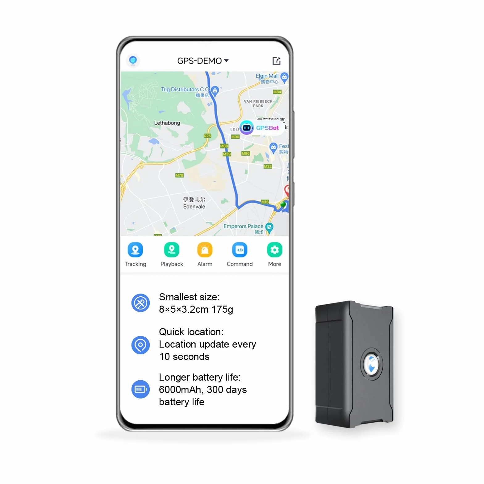 Localizador GPS para Coches, 90 Días en Espera 6000mAh, Alarma Antirrobo, Seguimiento Global