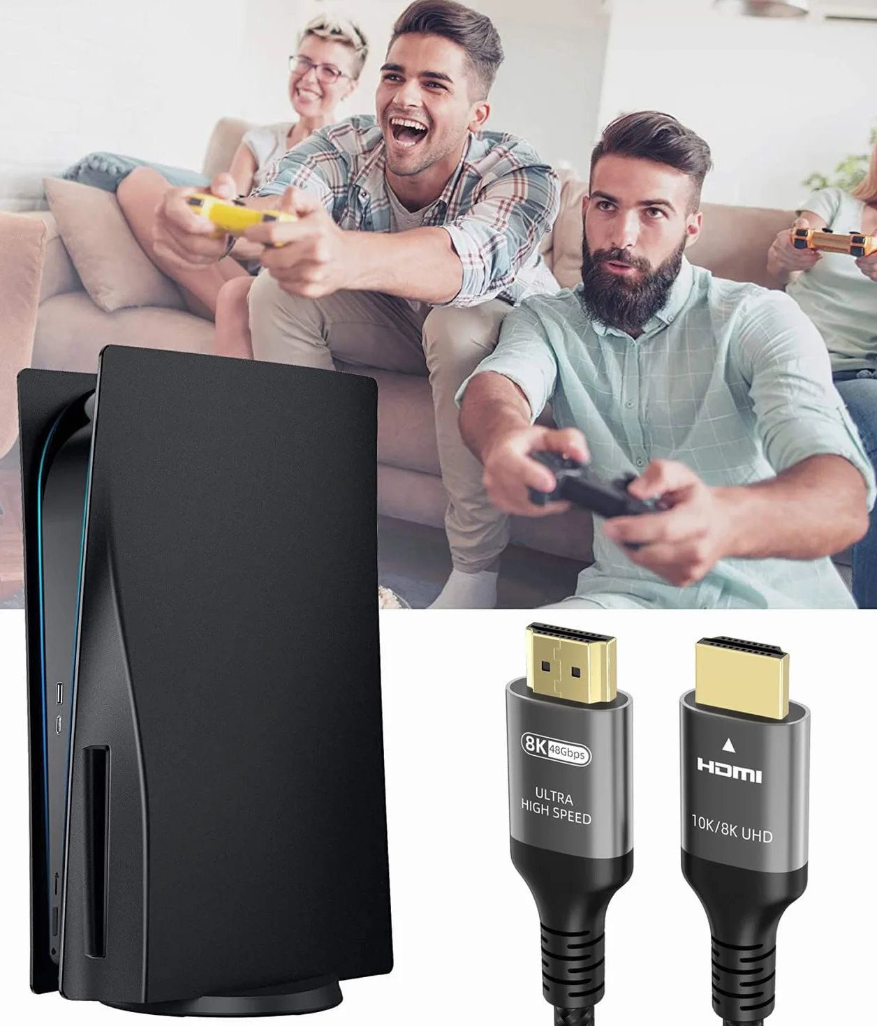 Ubluker Cable HDMI 48Gbps 1.5M Ultra Alta Velocidad 4K 240Hz 144Hz 8K60Hz HDR10+ eARC HDCP2.3