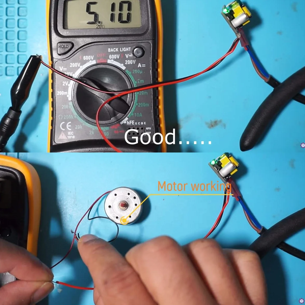5 piezas AC-DC 5V 700mA 3.5W Módulo Buck Módulo de fuente de alimentación conmutada aislada Regulador Buck 220V a 5V Convertidor con cable rojo y negro