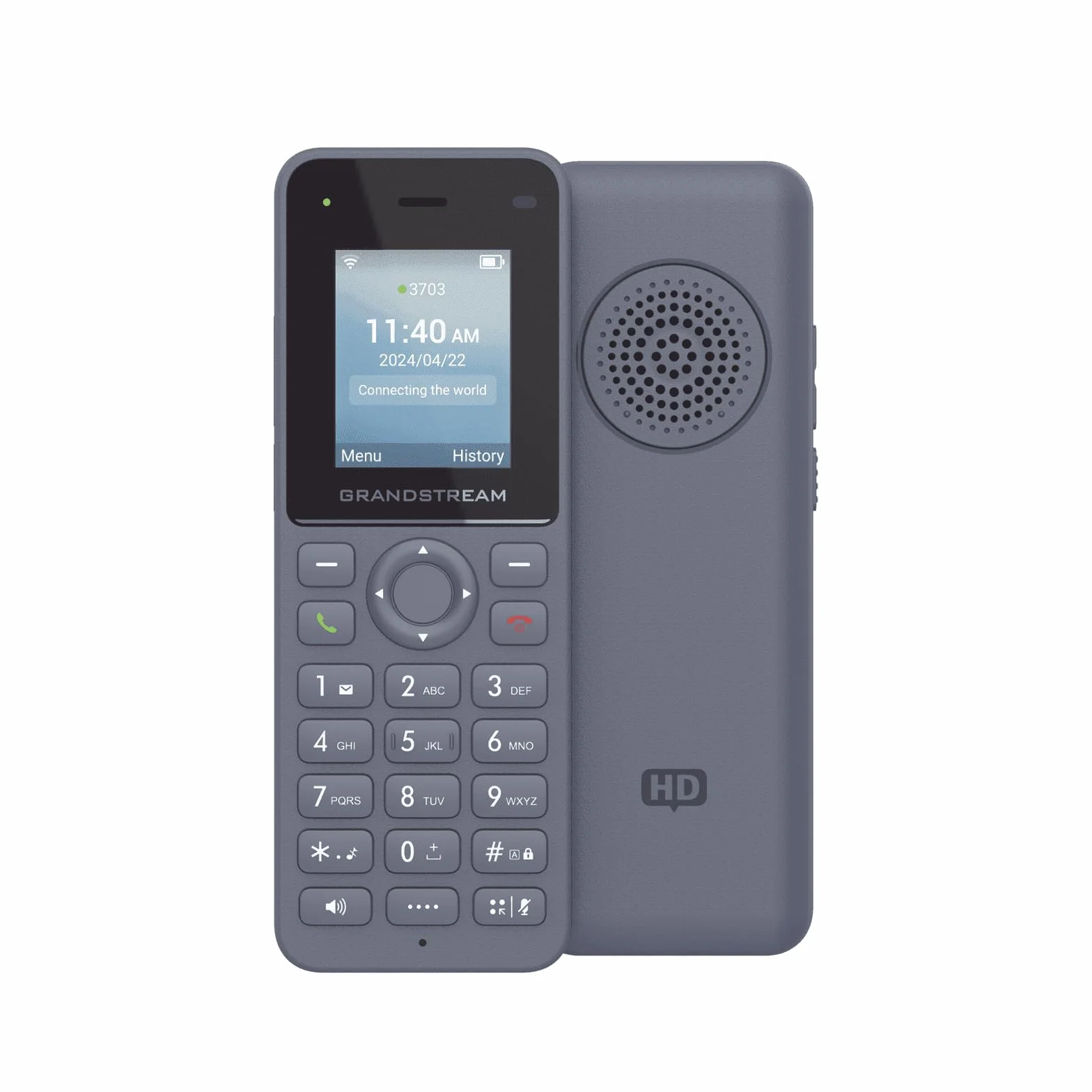 Grandstream WP816 Teléfono IP Wi-Fi inalámbrico Doble Banda 802.11a/b/g/n/AC/AX 6 Horas