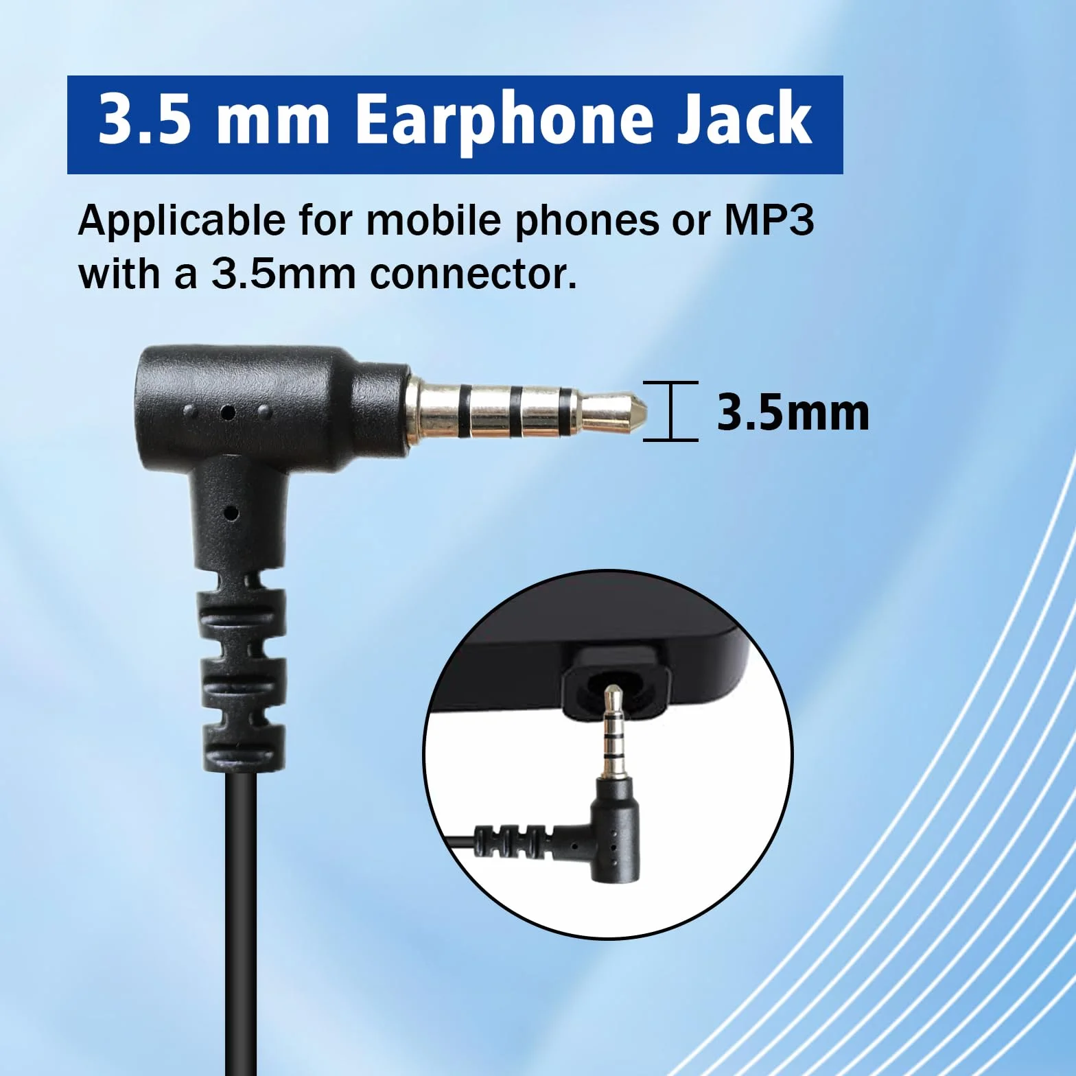 V6 V4 - Auriculares de comunicación de árbitro con Conector Jack de 3,5 mm, con Cable, fútbol, Hockey, Voleibol, Balonmano, Entrenador, Juez, intercomunicador, Radio, Auriculares compatibles
