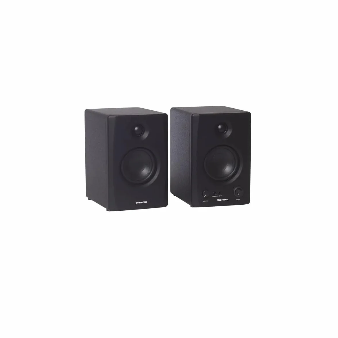 Thornton Monitores de Estudio Activos Pure 35 (par) - 50 W Clase D, entradas balanceadas/no balanceadas, Salida de Auriculares, afinación acústica y BT