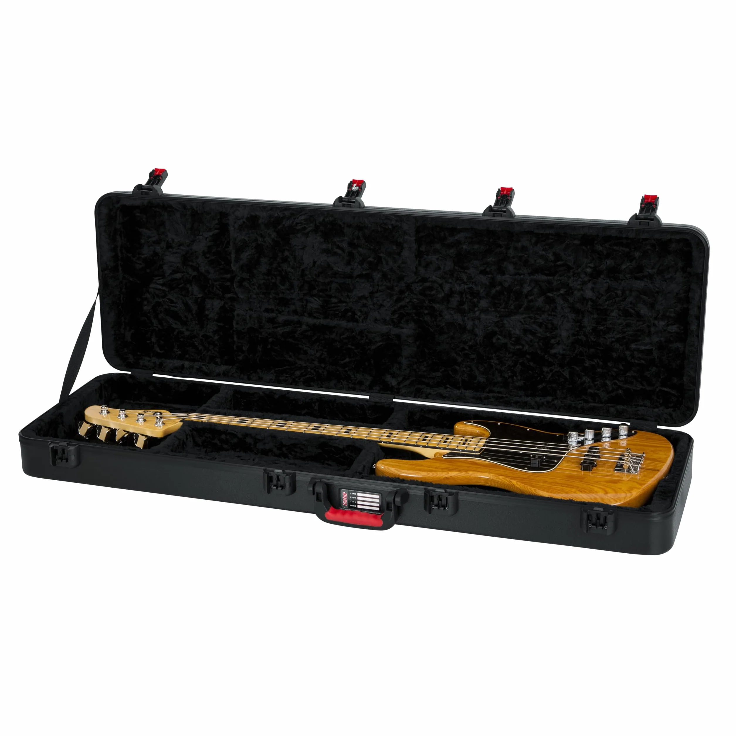 Gator Cases Estuche Moldeado para Guitarra Bajo con Cierre Aprobado por la TSA; (GTSA-GTRBASS)