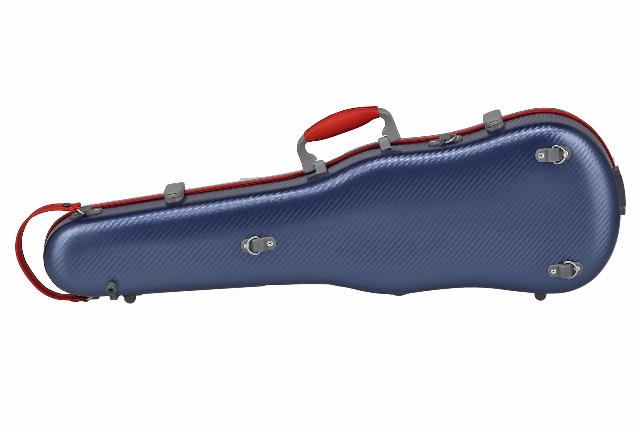 GEWA Estuche de violín Fun Series policarbonato 4/4-1/2 tamaño Azul/Rojo, Interior Negro, 2 Correas de Mochila Desmontables, Bolsa de Accesorios, suspensión Acolchada, asa Lateral Adicional