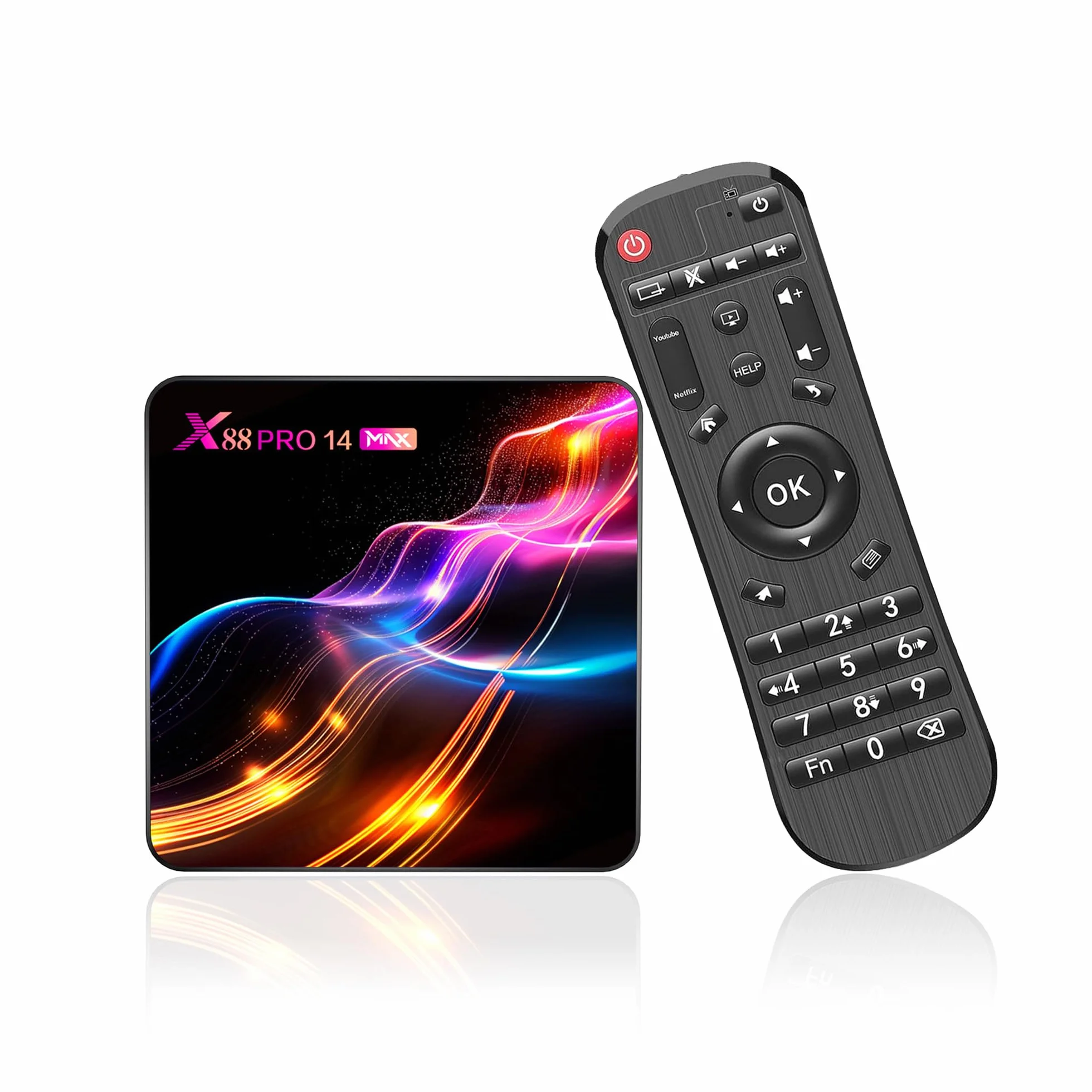 Android TV Box 4GB RAM 64GB ROM RK3528 Quad-Core 64bit Cortex-A53 4K 2.4G/5G WiFi Ethernet USB 3.0