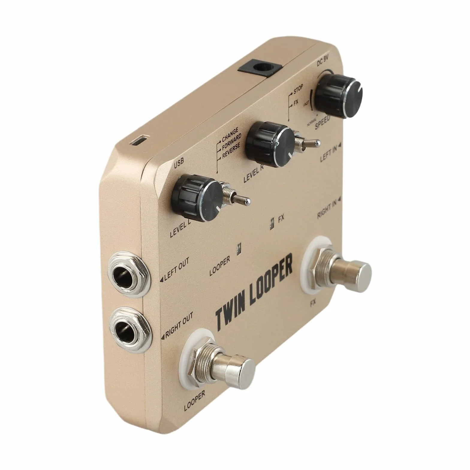 Pedal de guitarra eléctrica Loop Station Rowin Looper con 11 opciones de reproducción y bucle de 10 minutos para una creatividad sin fin
