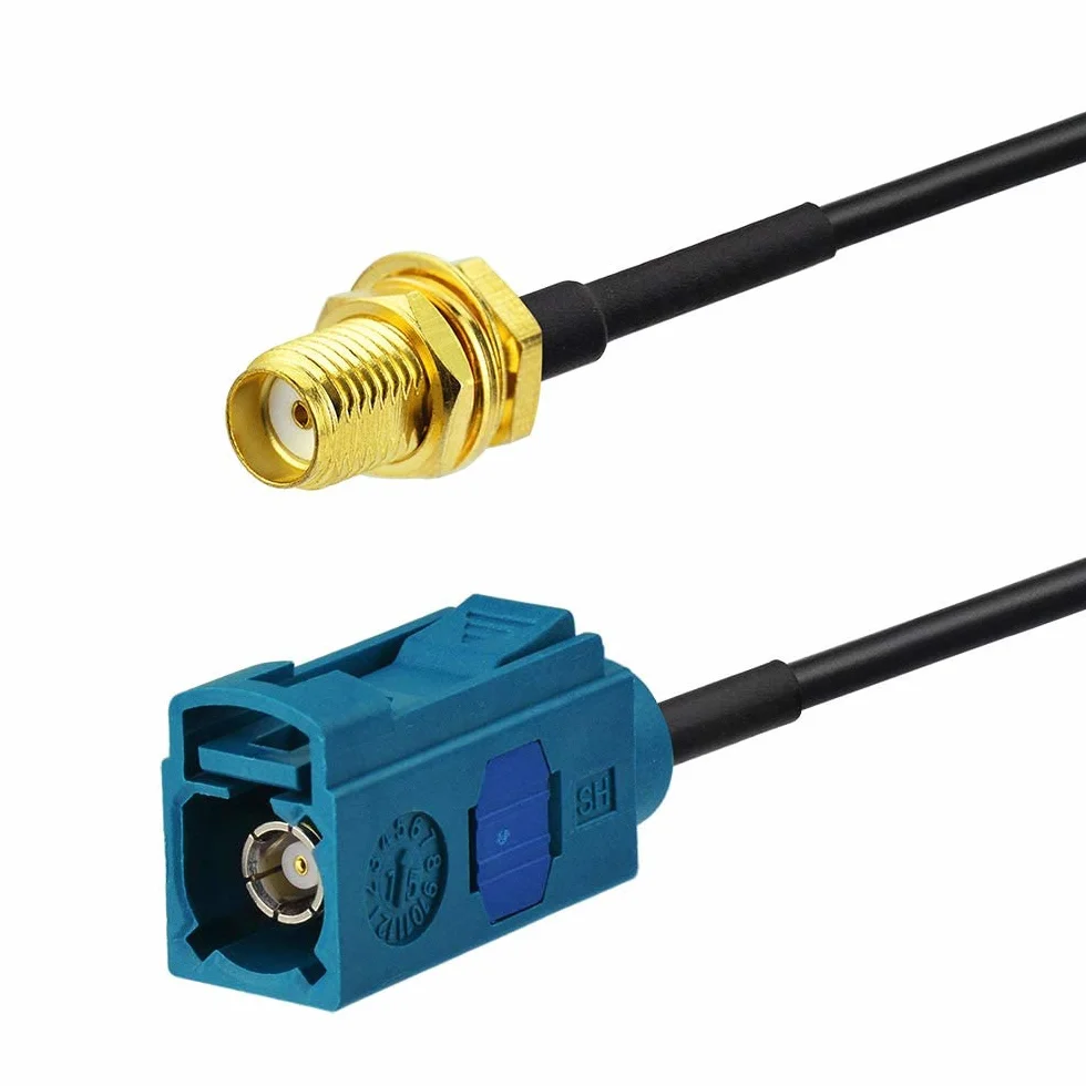 Bingfu Cable Adaptador de Antena de Fakra Z a SMA para Coche para Unidad Principal Estéreo de Android para Coche Navegacion GPS Radio FM AM Radio Satelital Sirius XM Telemática 4G LTE Módulo Bluetooth