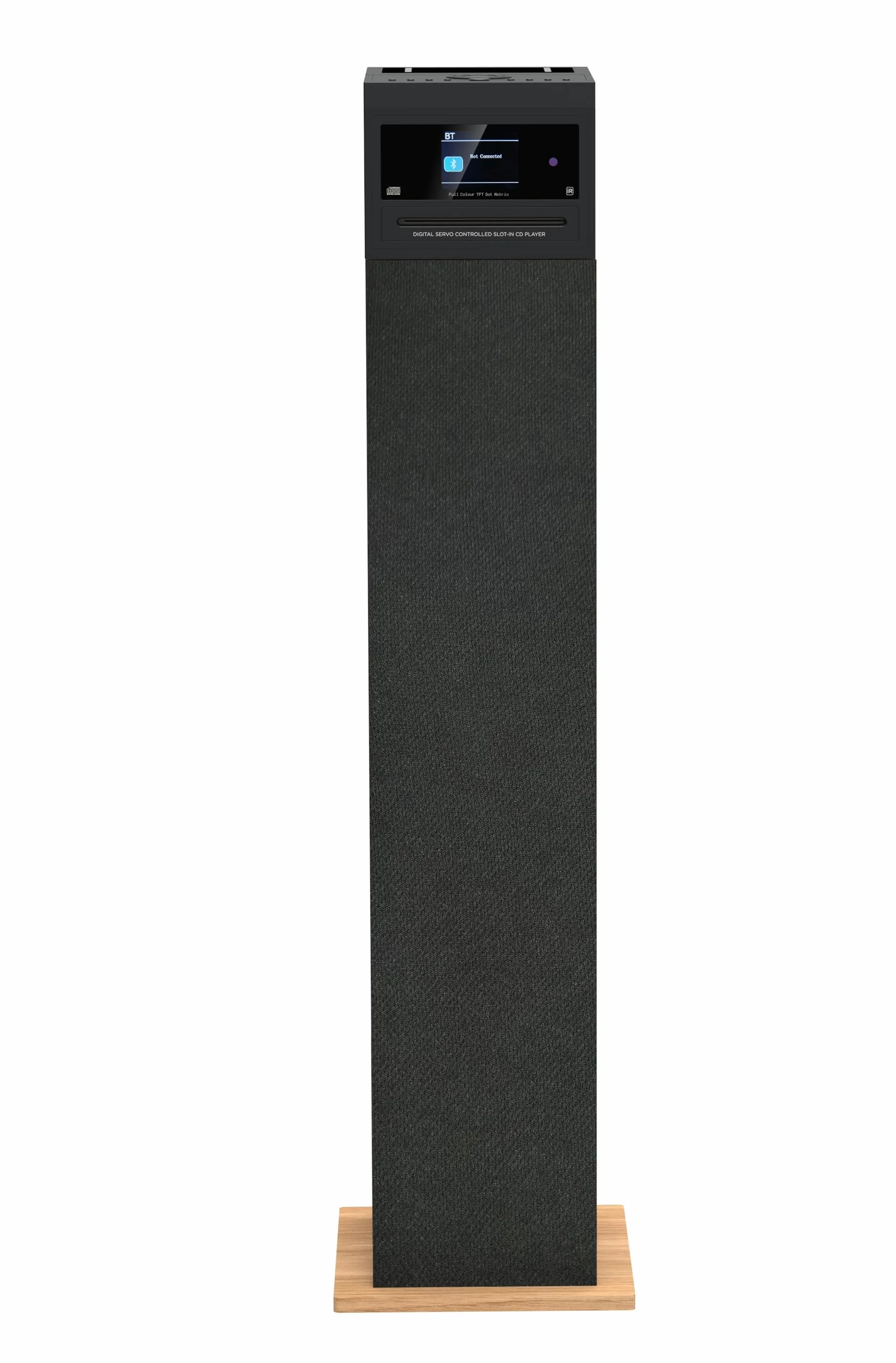 AIWA TSBT-360 Torre de Sonido Bluetooth Radio FM Reproductor de CD USB Madera