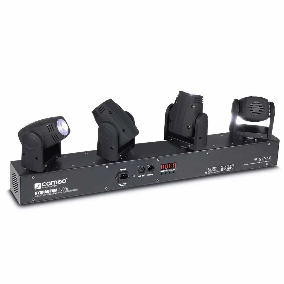 Cameo HYDRABEAM 400 RGBW - Set con 4 cabezas móviles ultrarrápidas de LEDs RGBW CREE de 10 W