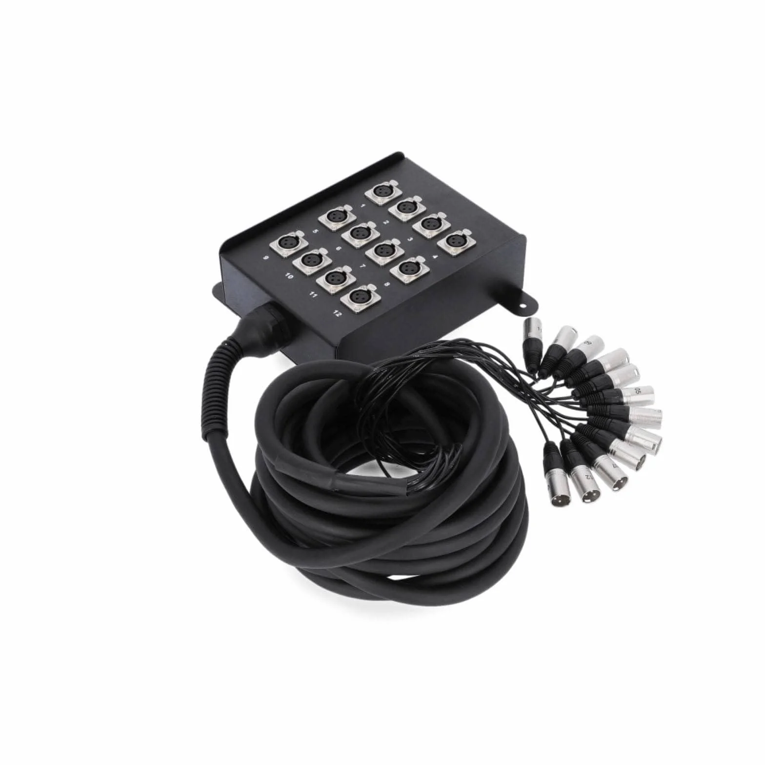 Adam Hall Cables K 12 C 10 - Manguera de Cable con Cajetín de Escenario 12/0 10 m