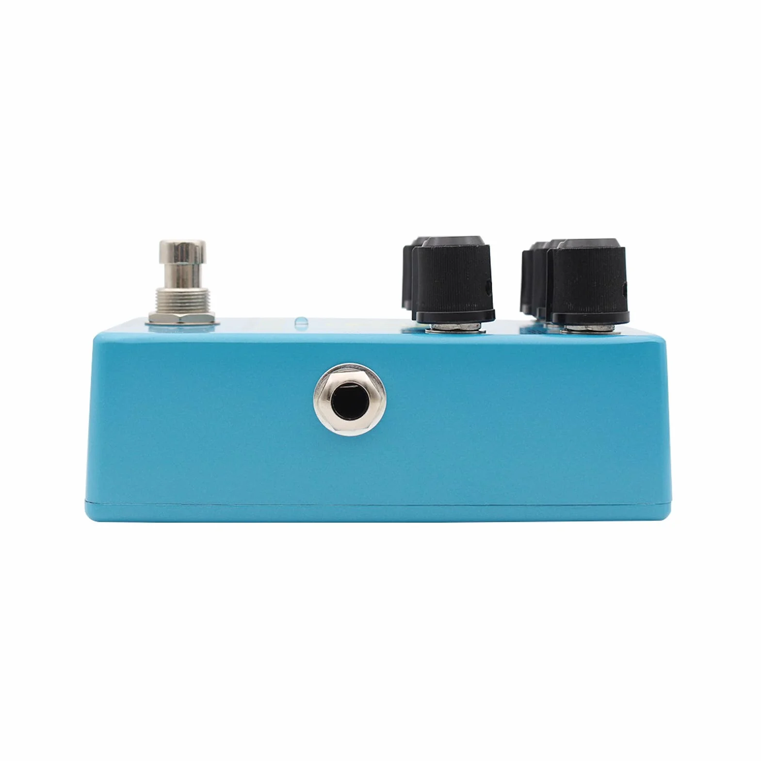 CHICIRIS Pedal Compresor, Diseño óptico de Aleación Azul, Bypass Verdadero para Sostenido de Graves Mejorado y Control Dinámico para Bajistas Eléctricos