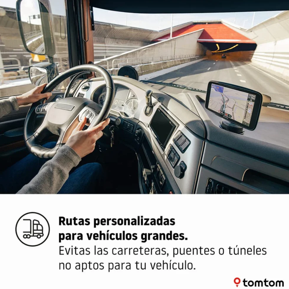 TomTom GO Expert GPS Navegador 7 Pulgadas HD Mapas Mundiales Alertas Restricción WiFi