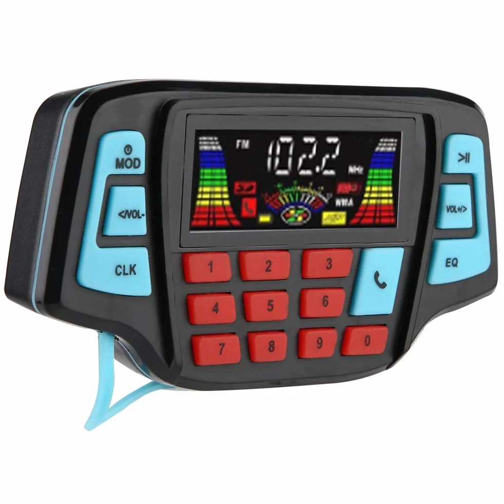 Tbest Motorcycle MP3 Player Waterproof Bluetooth Stereo Speaker USB TF Card