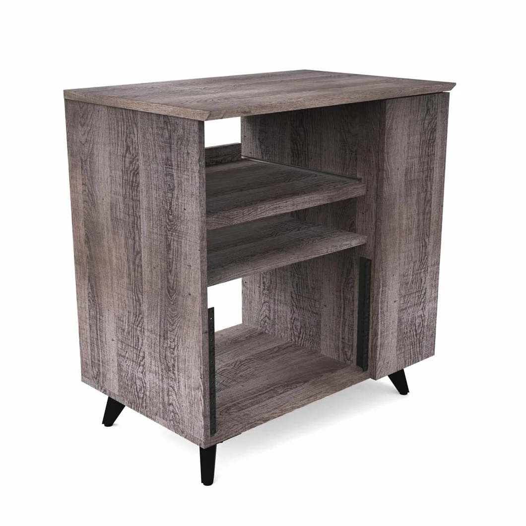Glorious Modular Side Rack Walnut - Expansión para Racks de mesas de Estudio
