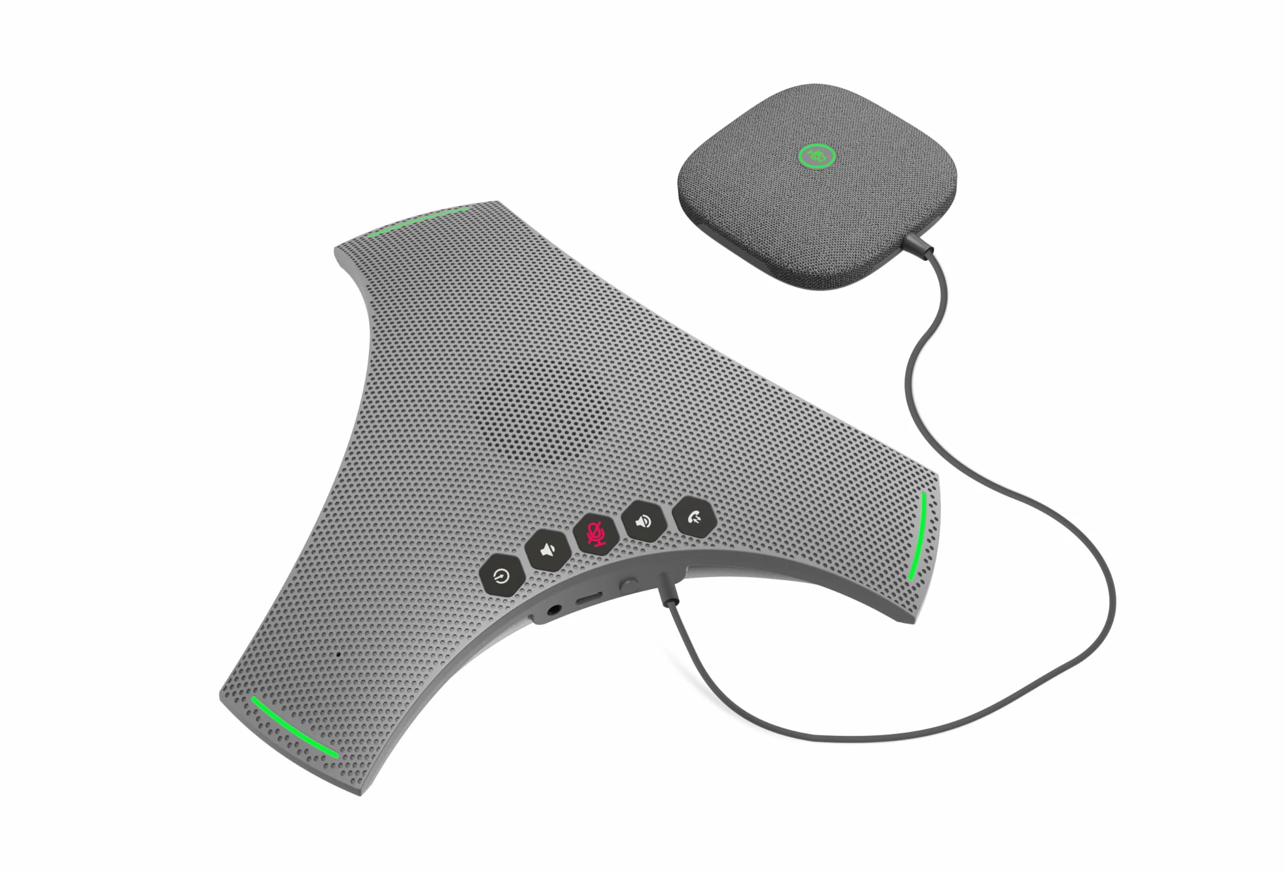 Octopus Ultra, Altavoz y Microhpone de conferencia con micrófono de extensión, reducción de ruido y eco, conexión Bluetooth, USB y conexión en margarita
