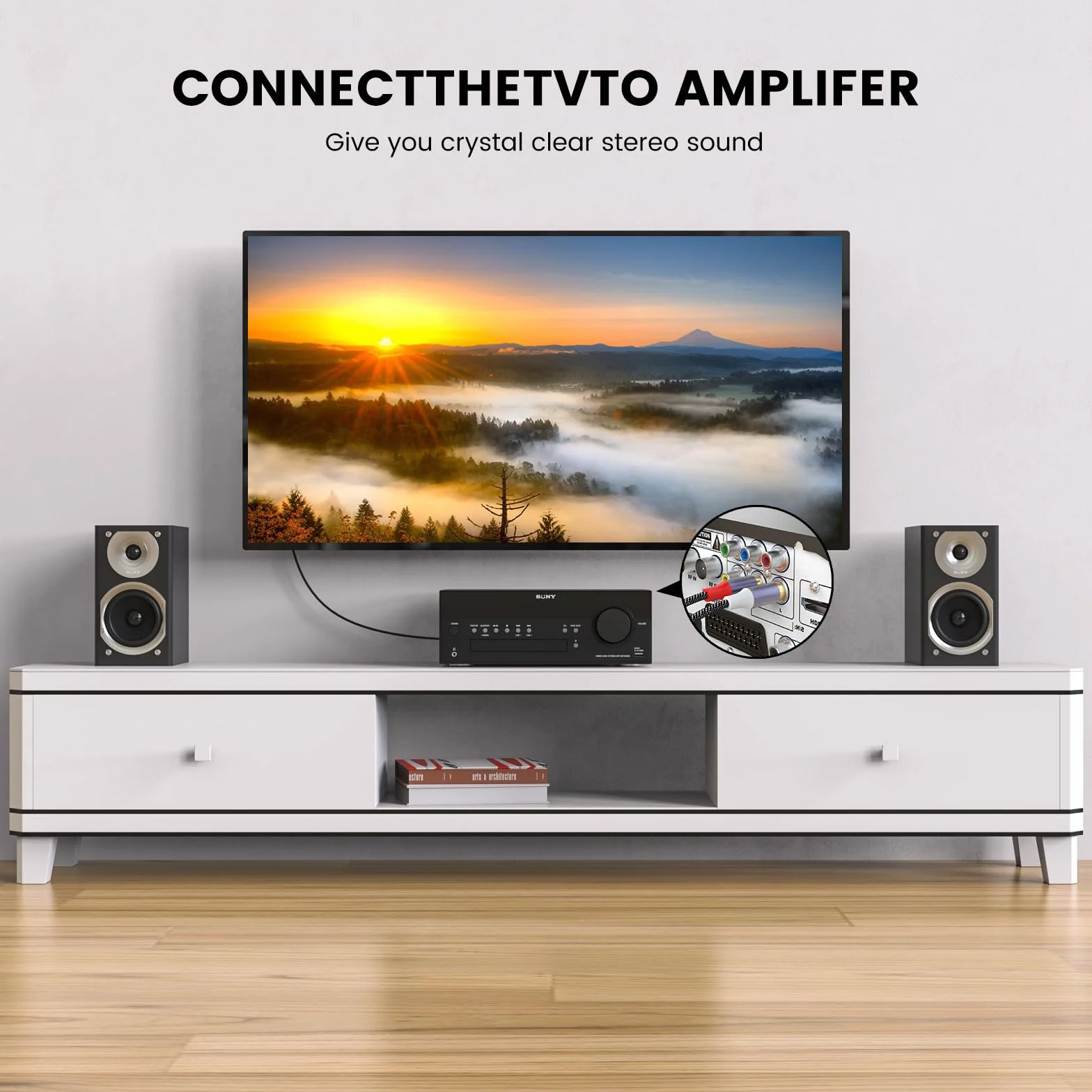 Cable RCA Estéreo Macho a Macho, Audio Auxiliar de 1 m, Nailon Trenzado Chapado en Oro de 24 Quilates para Cine en Casa, HDTV, Subwoofer y Estéreo de Coche