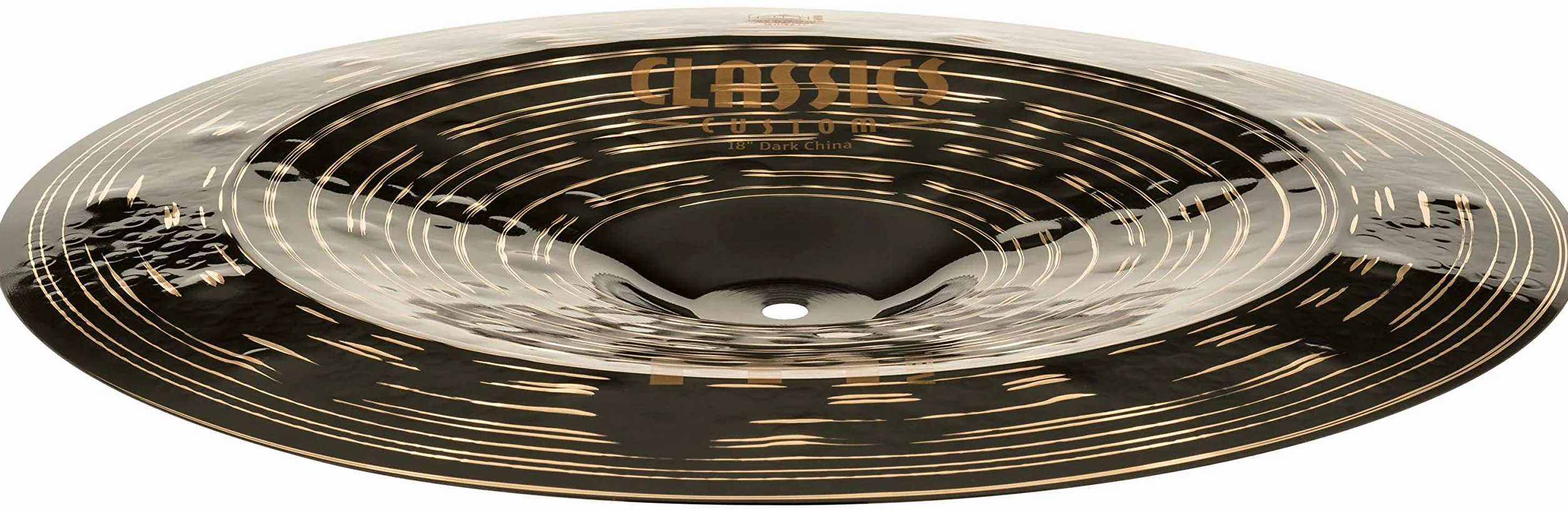 Meinl Cymbals Classics Custom Dark Plato China de 18 pulgadas (45,72cm) Platillos de Batería - Bronce B12, Acabado Oscuro (CC18DACH)