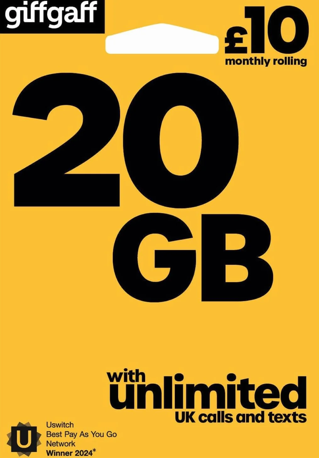 Giffgaff 4G Trio Multi SIM Tarjeta Precargados con Crédito + Gratis Adaptador Unlimited Llamadas Textos Datos