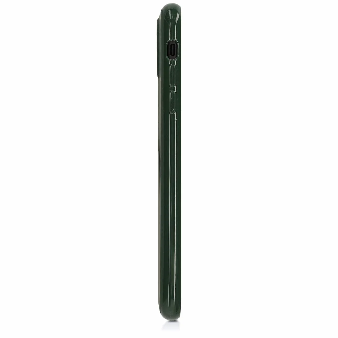 kwmobile Funda para Apple iPhone XR Carcasa - Ultrafina de TPU y Silicona con Bordes elevados anticaídas - Verde Oscuro Mate