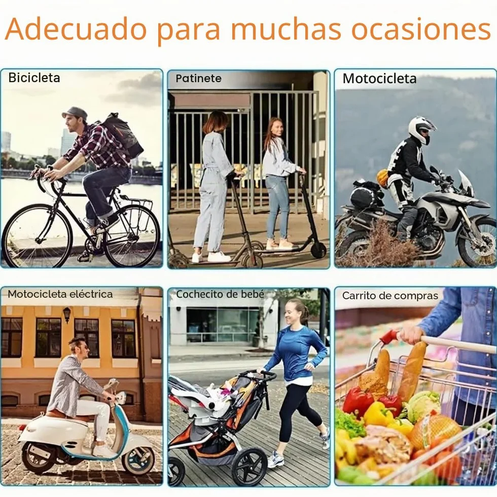Soporte Universal Móvil Bicicleta Moto 360° Rotación Manillar para iPhone Samsung Galaxy Huawei Xiaomi Oppo