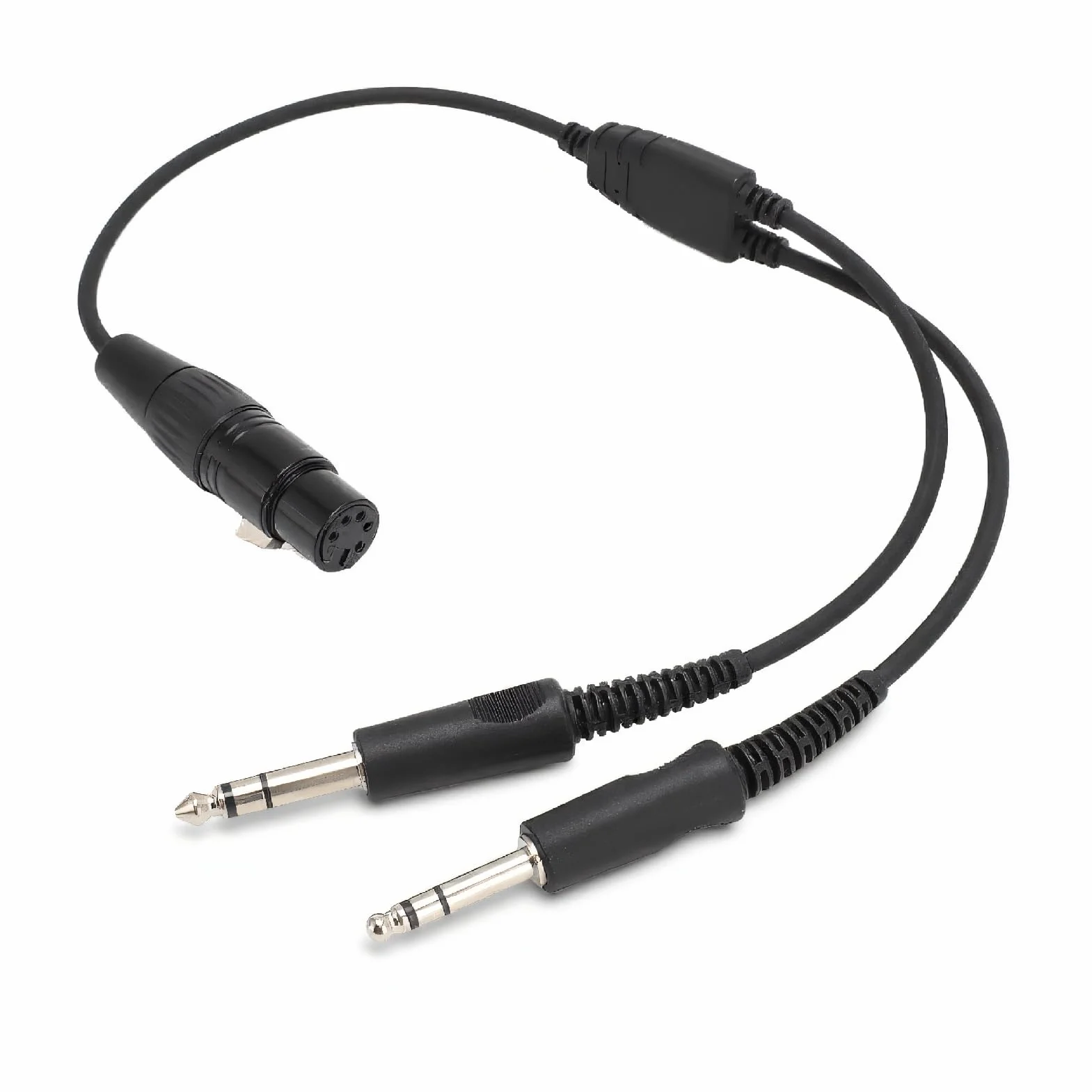 VBESTLIFE Cable Adaptador Auriculares Aviación Doble Enchufe XLR 5 Pines GA PJ-068 PJ-055