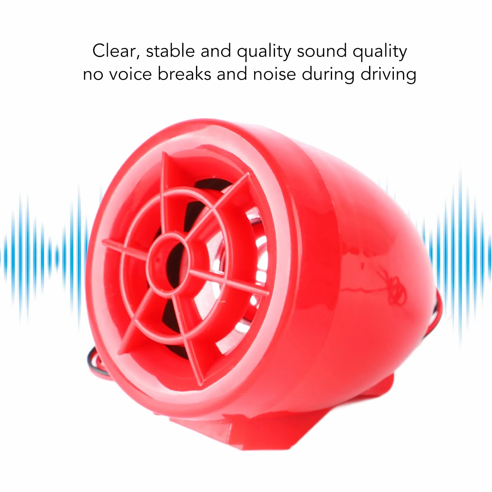 Cocoarm Altavoces de Alarma para Moto, Reproductor MP3 Bluetooth Resistente Al Agua, Antirrobo para Motos con Radio FM y Conectividad USB