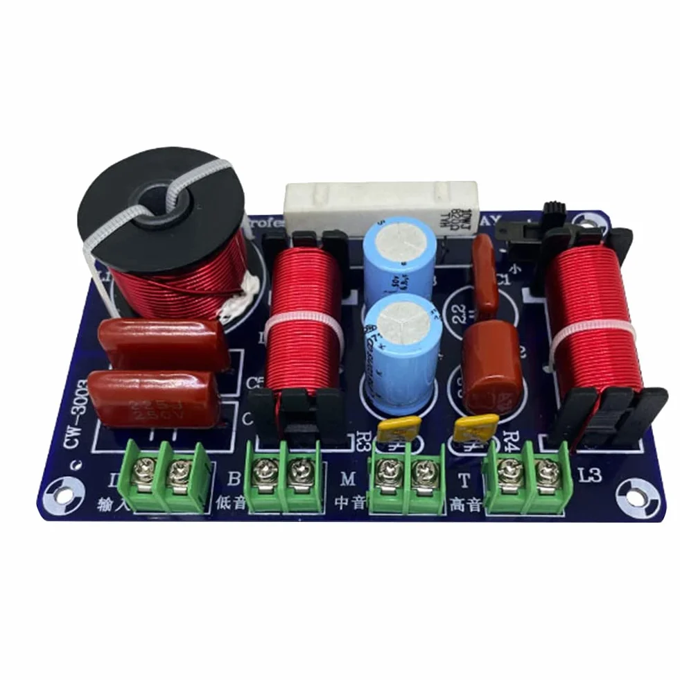 Divisor de Frecuencia de Altavoz HiFi 3 Vías Filtro Cruzado para Woofer DIY KTV Stage Car Audio