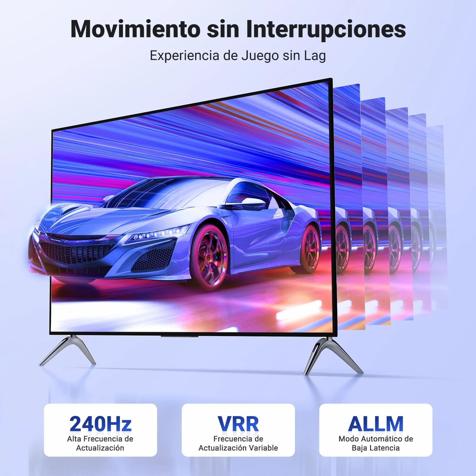 UGREEN Cable HDMI 2.1 Certificado 10K 8K 60Hz 4K 120Hz 48Gbps UHD eARC HDR Dinámico Dolby Vision 3D HDCP 2.3 2M
