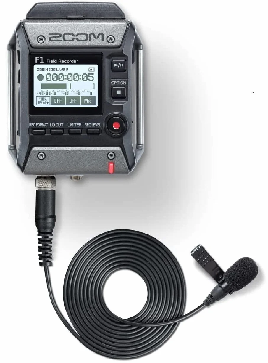 Zoom - F1-LP - field recorder + Micrófono lavalier