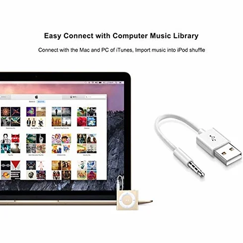 Osmond Adecuado para SHUFFle Cable de Datos USB Mp3 Soporte 3, 4, 5, 6 7 º Generación Del Cargador, 377015