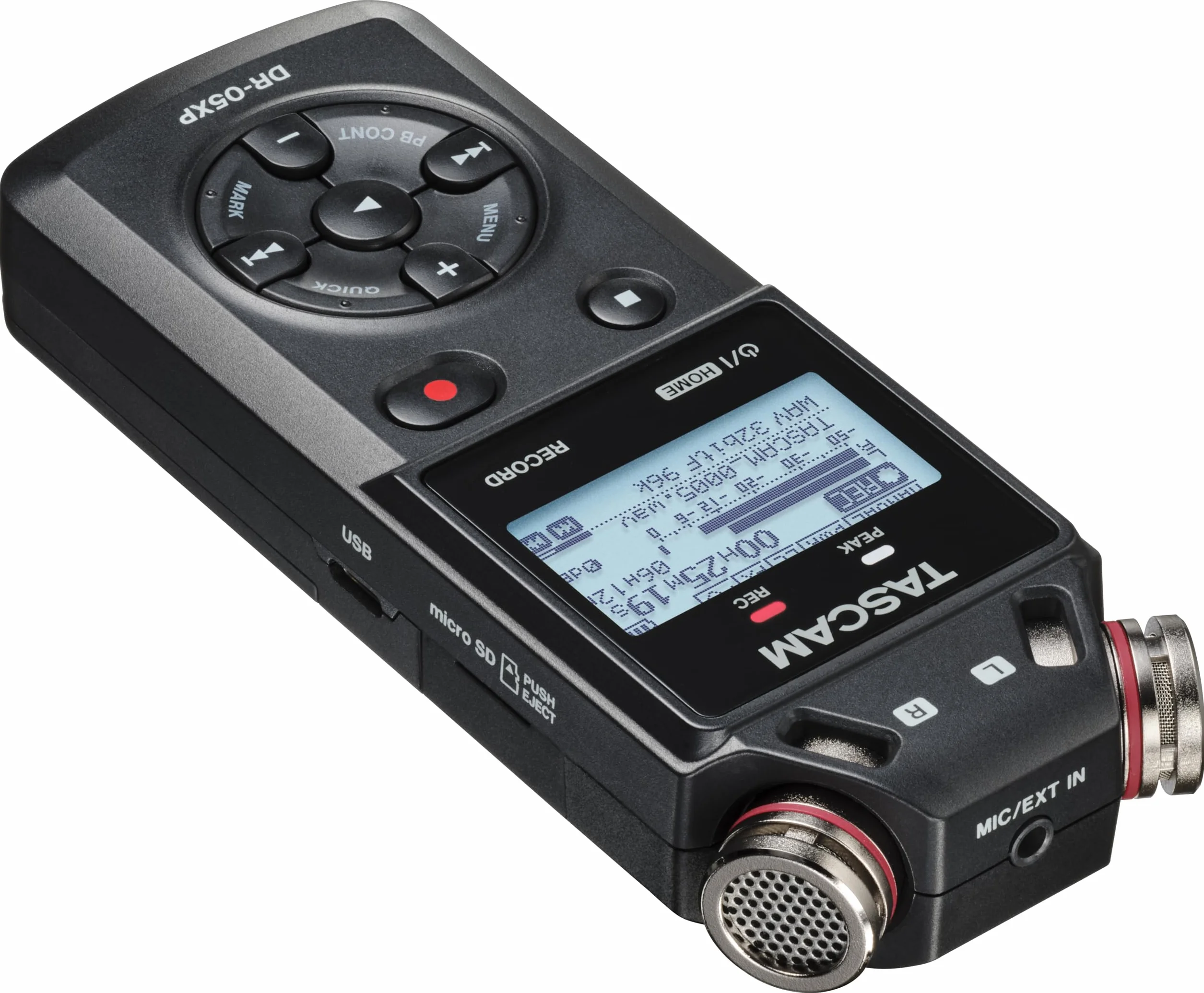 Tascam DR-05XP - Grabadora portátil de Mano Flotante de 2 Canales de 32 bits con Interfaz de Audio USB-C