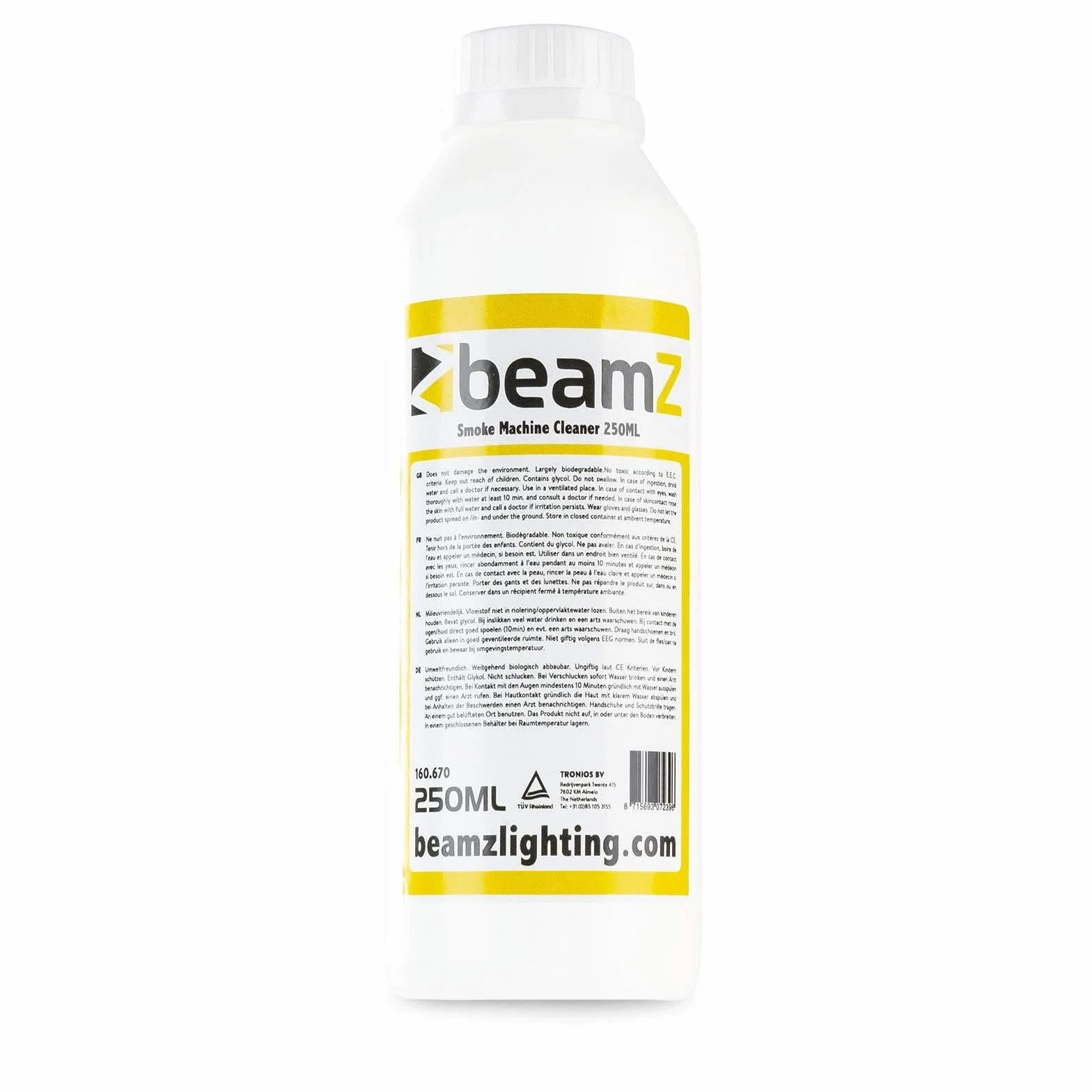 BeamZ S1200 MKII - Máquina de niebla 1200W con bolsa, máquina de humo para fiestas con líquido, intervalo, temporizador, DMX, depósito de 2,5 litros, niebla para fiestas disco para DJs, fiestas