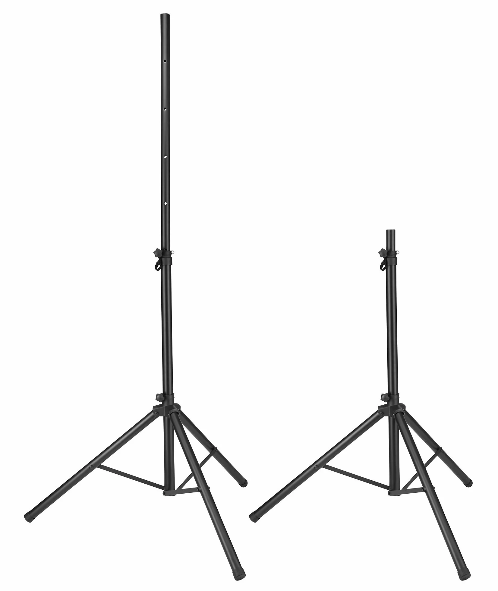 2x Pronomic SPS-1A Soportes de aluminio para altavoces, trípode ancho, altura 125-185 cm. También para dardos o fotografía. Incluye bolsa.