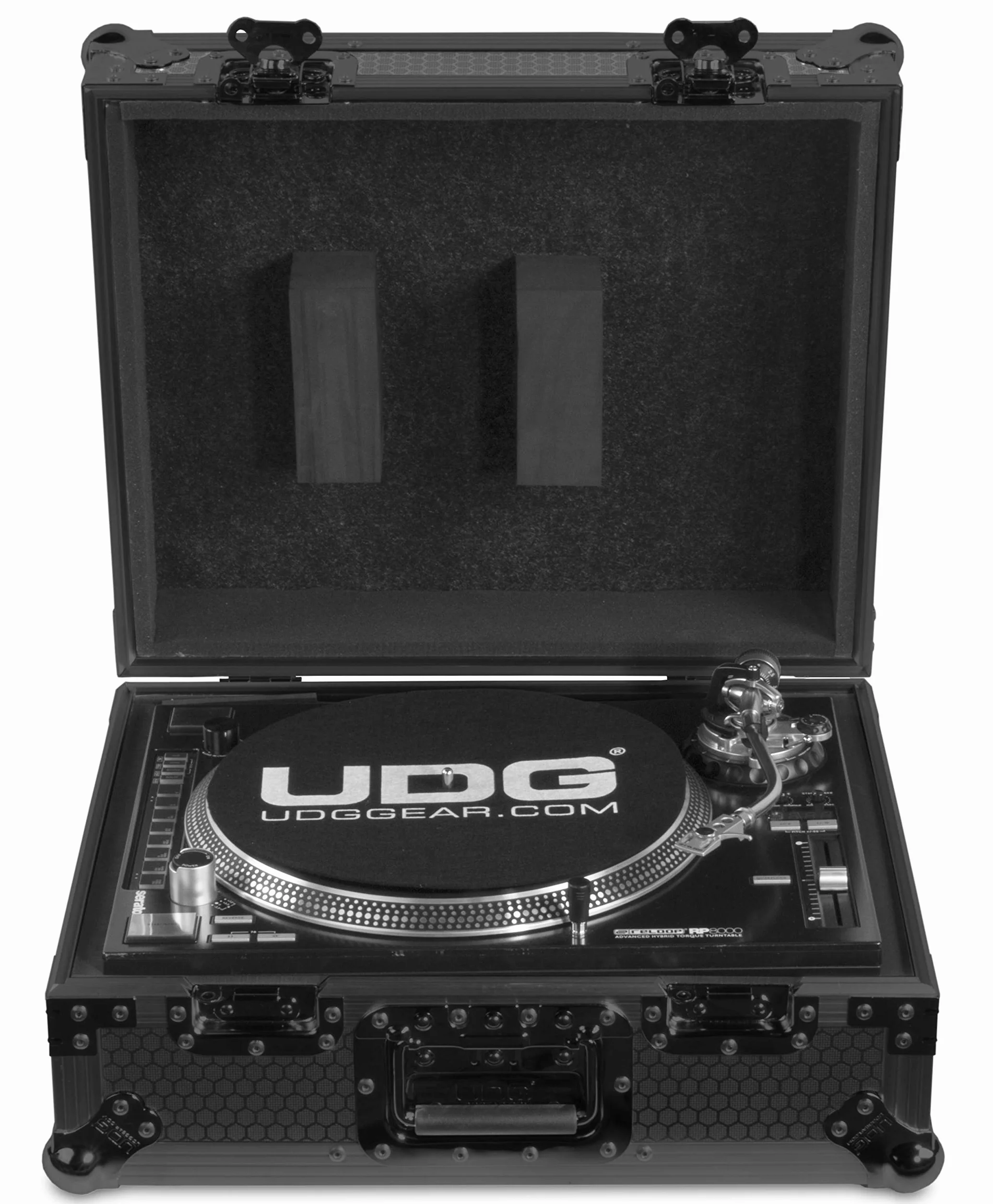 UDG FlightCase - Tocadiscos multiformato, color negro