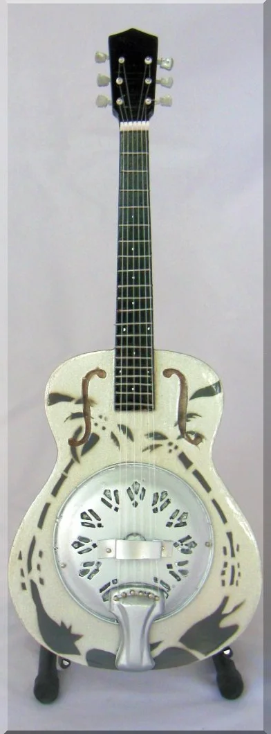 ARTSTUDIO35 Guitarra Miniatura Resonator Dobro Sunburst 6 Strings Acero Fijo
