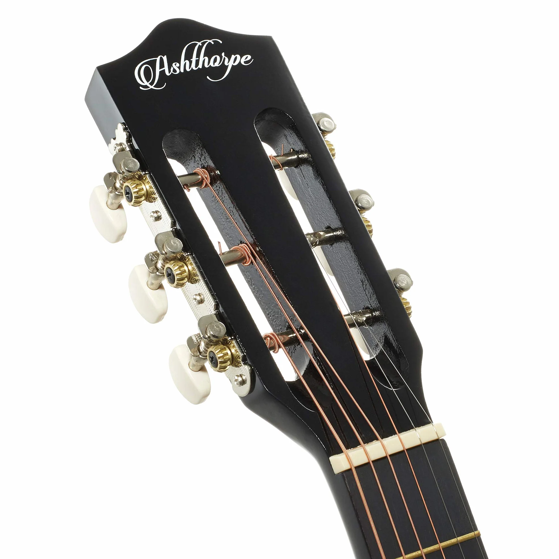 Ashthorpe Paquete de guitarra acústica para principiantes de 38 pulgadas (Sunburst), kit básico de inicio con bolsa de concierto, cuerdas, correa, afinador, tubo de tono, púas