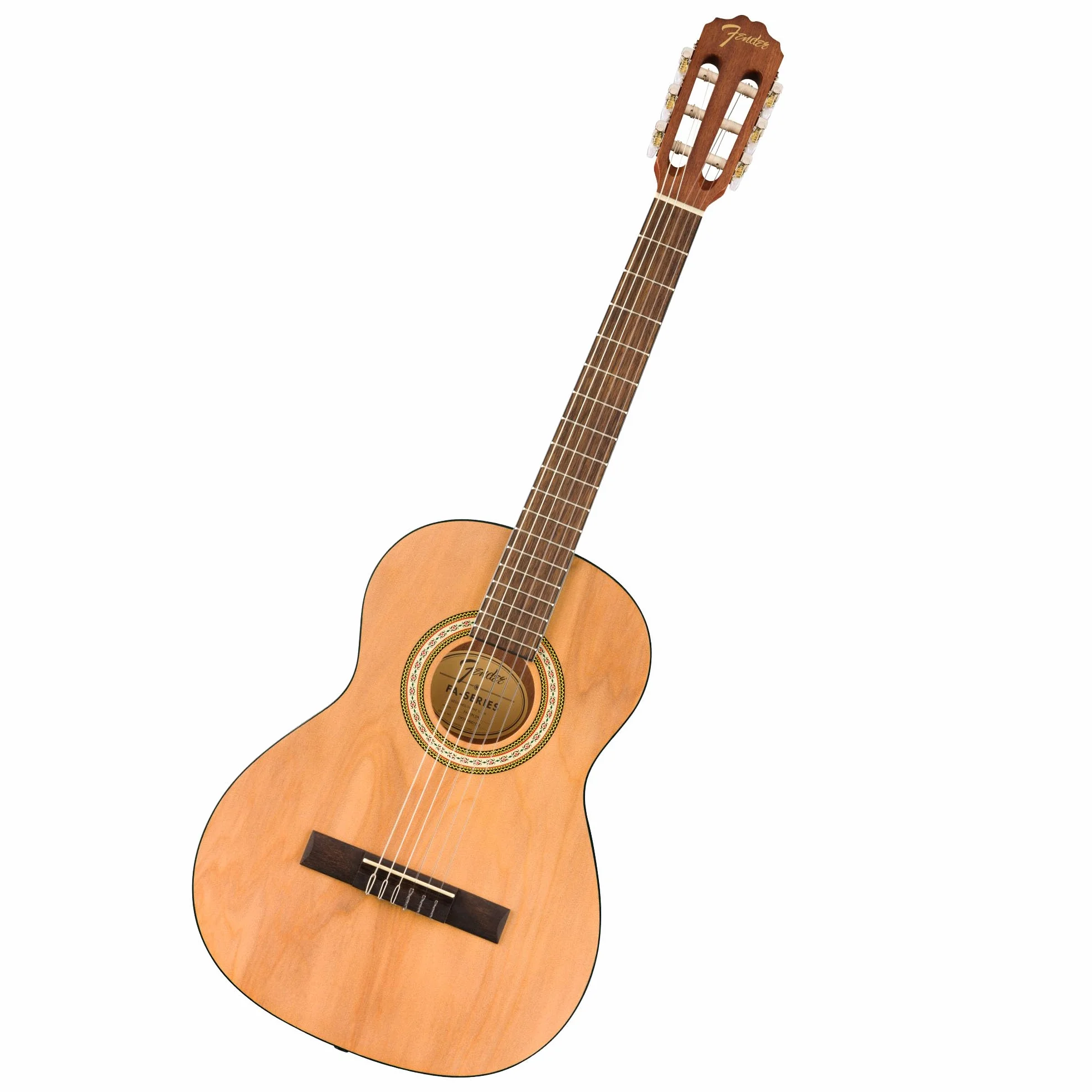 Fender FA-25N Guitarra Acústica de 3/4 Tamaño Con Cuerdas de Nylon, Para Principiantes, 2 Años de Garantía, Perfecta Para Niños, Fácil en los Dedos, Natural