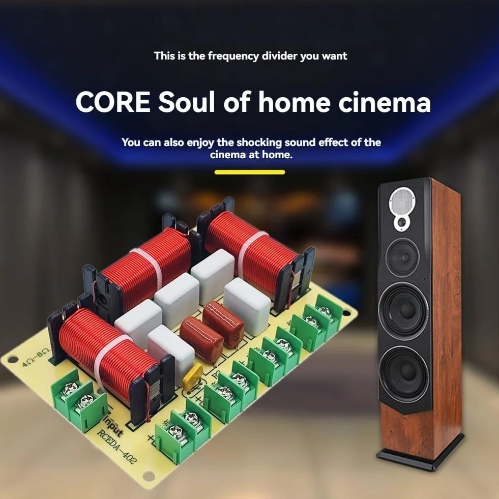 Altavoz de audio profesional KTV 200W 4 vías crossover doble divisor de frecuencia