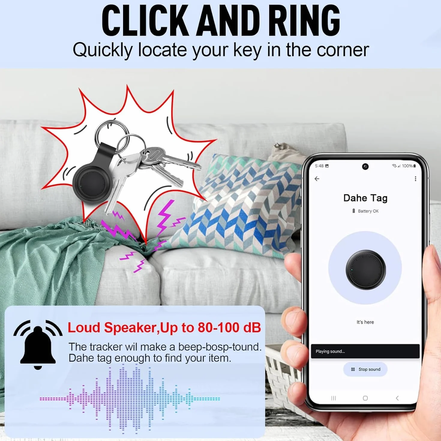 Android Smart Tracker, 2 Pack Air Tracker Buscador de Objetos Bluetooth Funciona con Buscar Google,Smart Tracker Localizador Bluetooth, Rastreador para Llaves, Cartera, Equipaje
