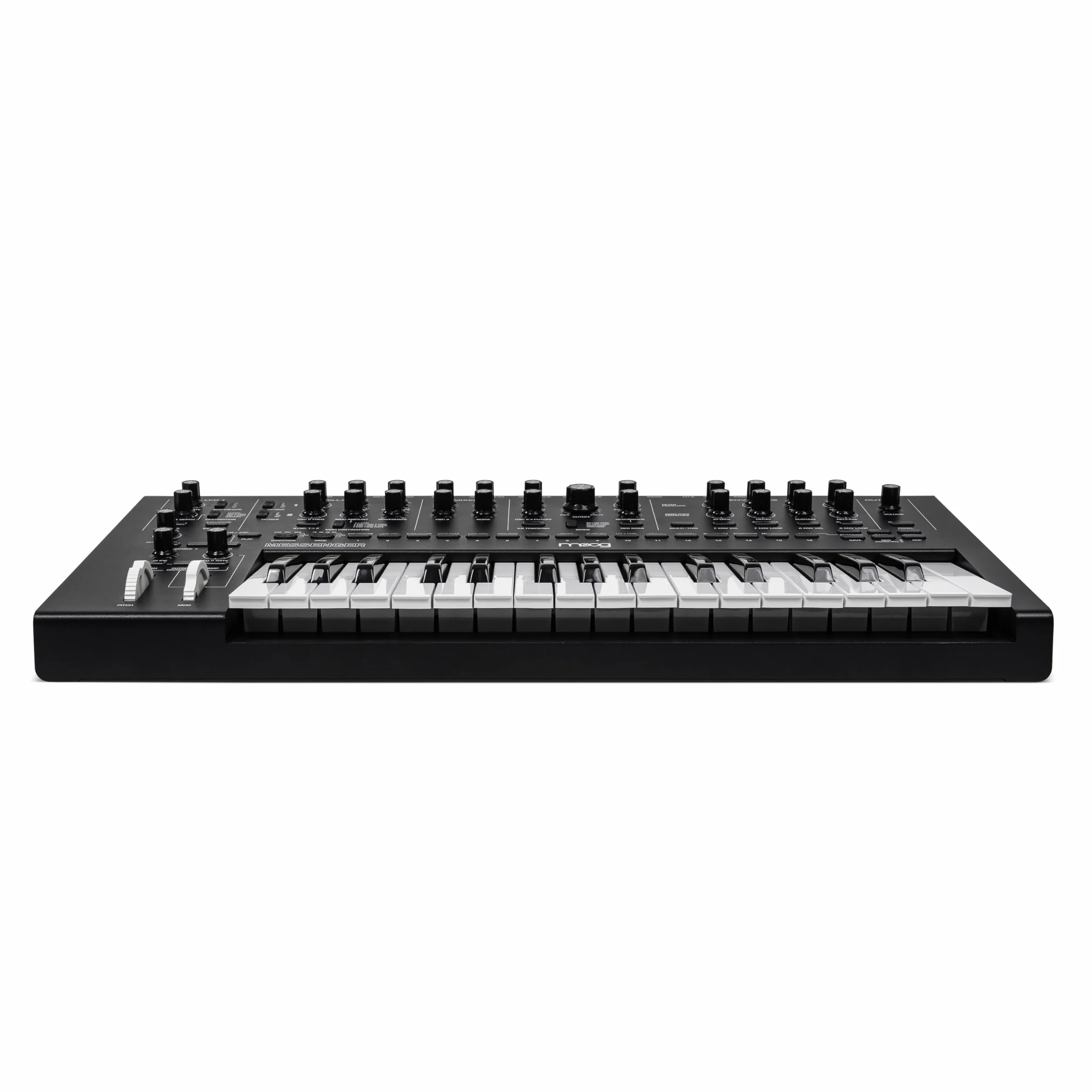 MOOG Messenger - Sintetizador de Teclado Monofónico Analógico Superavanzado, 32 Teclas, Secuenciador de 64 Pasos, 256 Presets y Compensación RES BASS