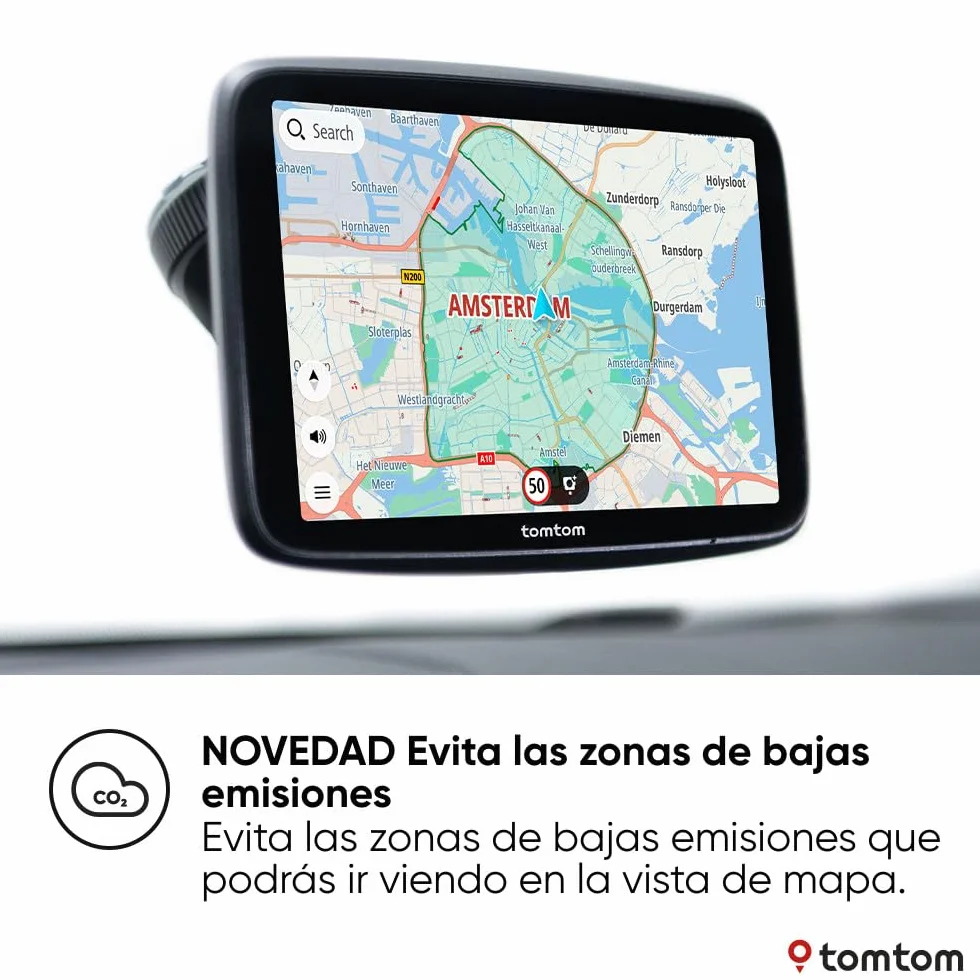 TomTom Go Superior GPS para Coche 7 Pulgadas con TomTom Traffic, Mapas del Mundo, Alertas de Radares y WiFi