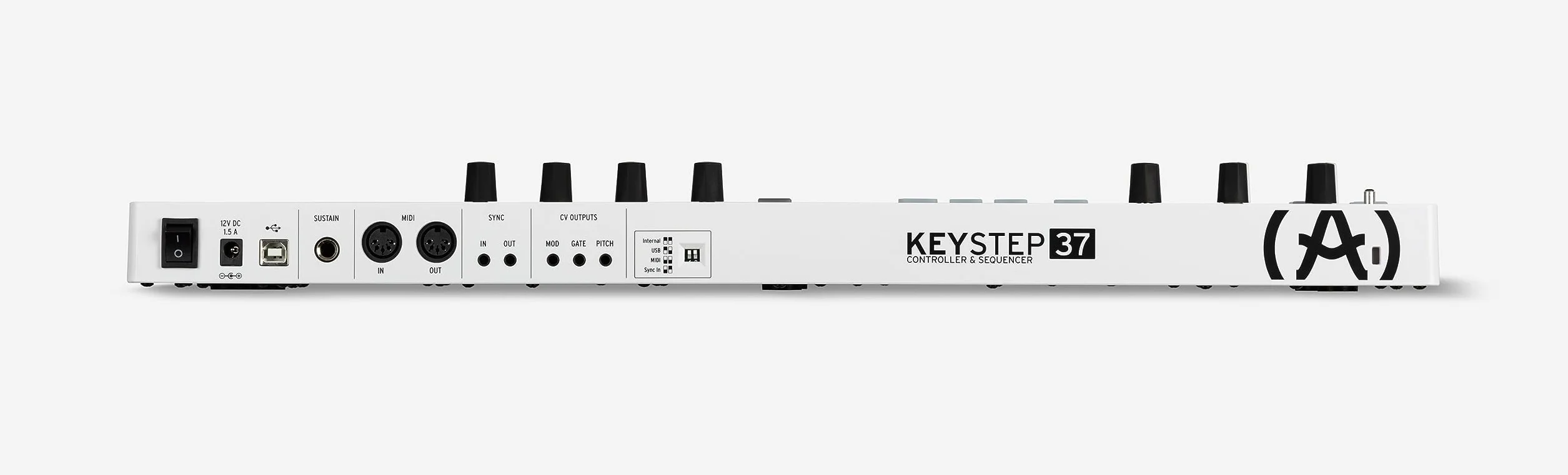 Arturia - Keystep 37 - Controlador MIDI Creativo, Secuenciador, Arpegiador y Generador de Acordes - 37-Note Slimkey Keyboard, controles MIDI CC asignables, Scale Mode, Conectividad Versátil