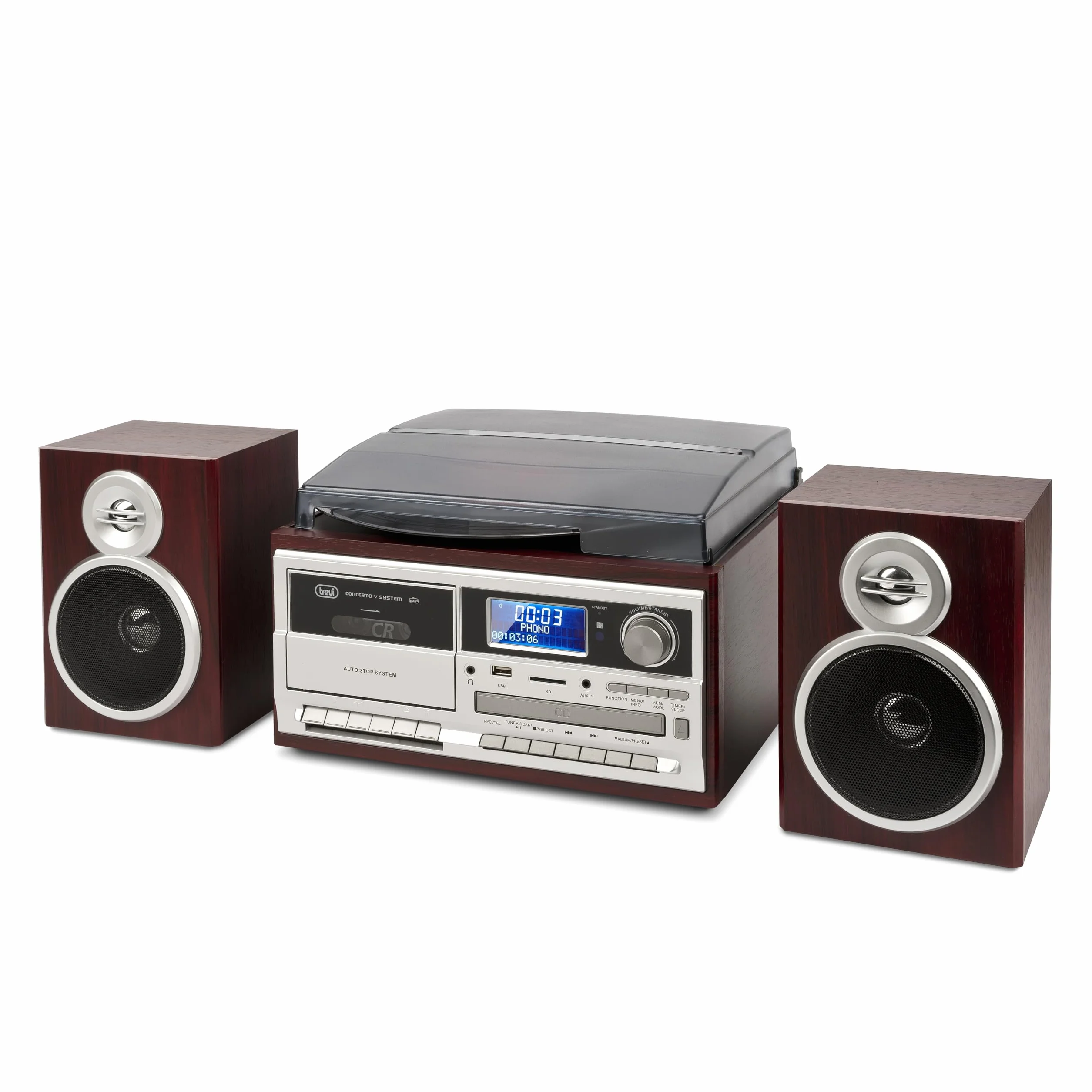 Trevi TT 1072 Dab Tocadiscos estéreo Bluetooth con Receptor Digital Dab/Dab+