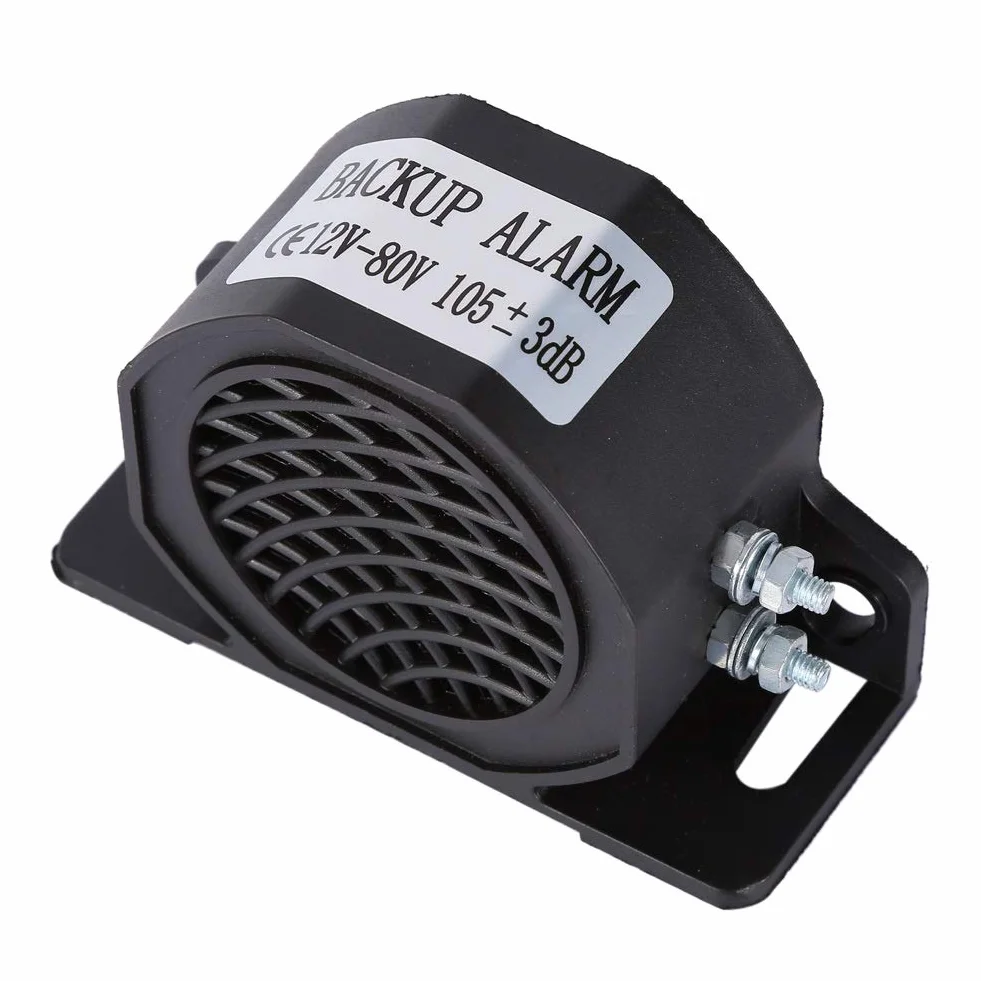 KSTE Cuerno de Caracol, 12-80V 105 DB Alarma de Advertencia de Aviso Sonoro Universal Coche, Zumbador de Marcha Atrás Universal, Sirena de Alarma Equipo Pesado del Vehículo Camión del Automóvi